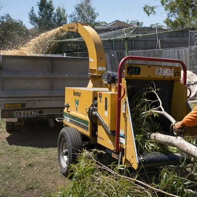 Mulching & Wood Chipping in Cairns. On site chipping of tropical green waste and bulk mulch delivery across Cairns. Fresh hardwood chip or aged, by the cubic metre.